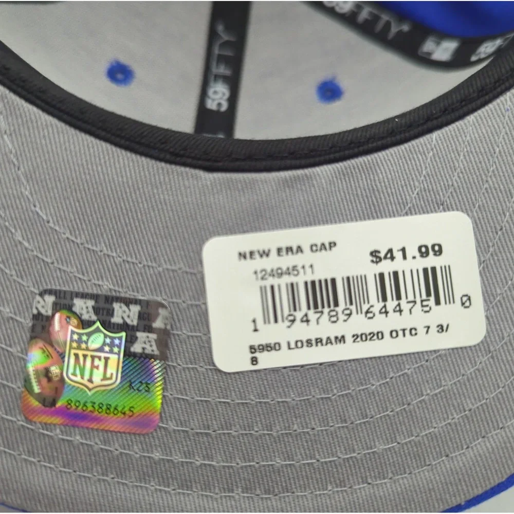 New Era 59FIFTY Los Angeles Rams 2020 Draft Hat Blue Fitted 7 3/8 12494511